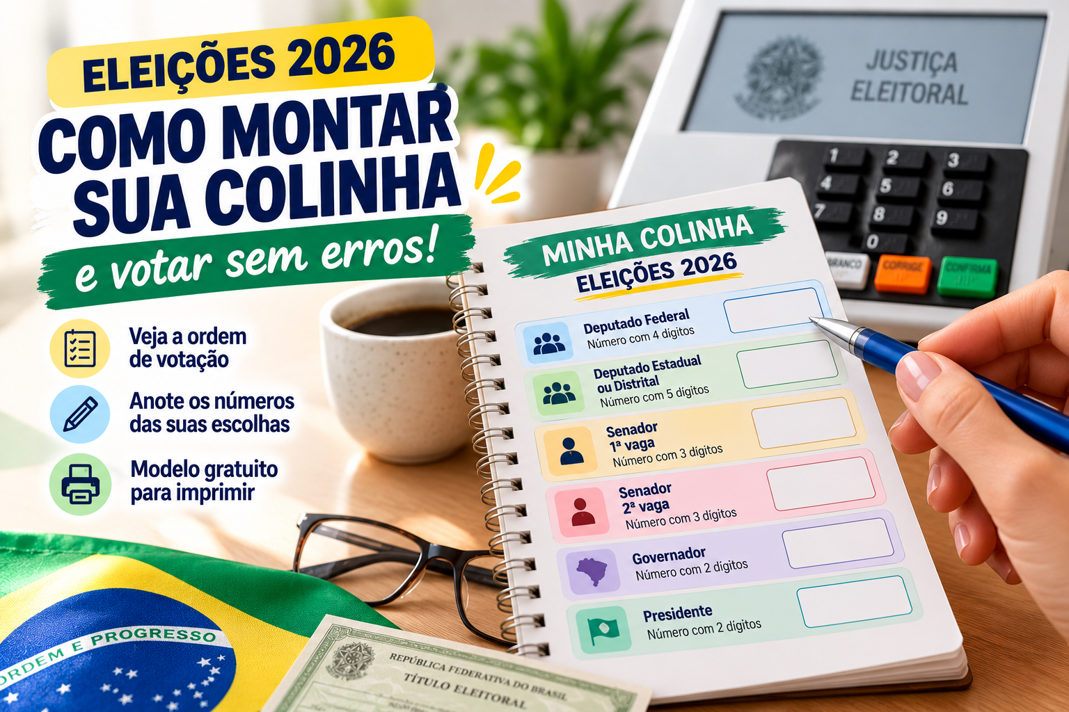 Colinha Eleições 2026