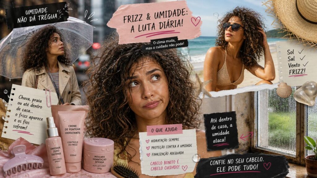 Cabelo armado com umidade: a ordem dos produtos que ajuda a controlar o frizz - ClickGrátis