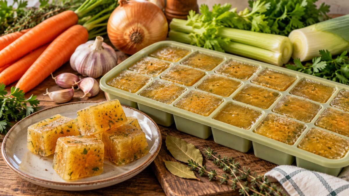 Como fazer caldo de legumes caseiro em cubinhos bem melhor que o industrializado