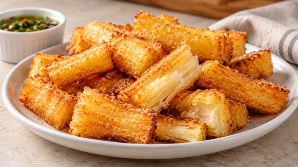 Cozinheiras concordam: a mandioca frita mais sequinha não precisa de mais óleo, e sim de ser cozida antes e esfriar bem
