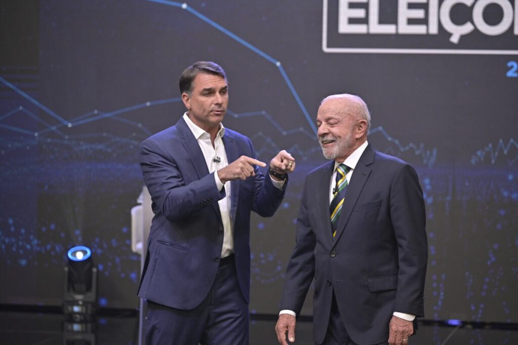 Debate Band/Jovem Pan: Lula e Flávio travam confronto com troca de acusações pessoais