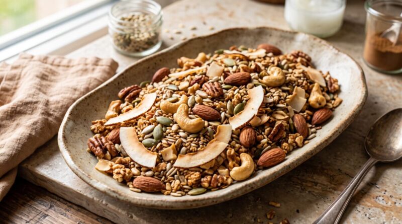 Granola para diabéticos crocante, nutritiva e com baixo índice glicêmico