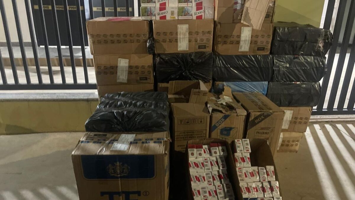 Homem é preso em São Gotardo por contrabando de 14,5 mil maços de cigarros do Paraguari