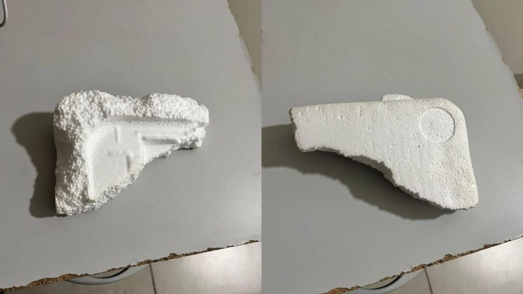 Homem é preso usando 'arma' de isopor para tentar roubar carro em posto de combustíveis em MG