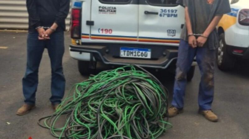 Homem furta 200 kg de fios e acaba preso após ser identificado pela cor da cueca em MG