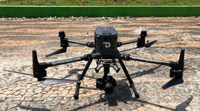Operação com drones percorre 7 mil hectares de Uberaba para combater a dengue