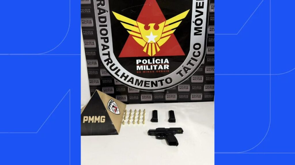 PM prende suspeito de liderar facção em Araguari e apreende pistola