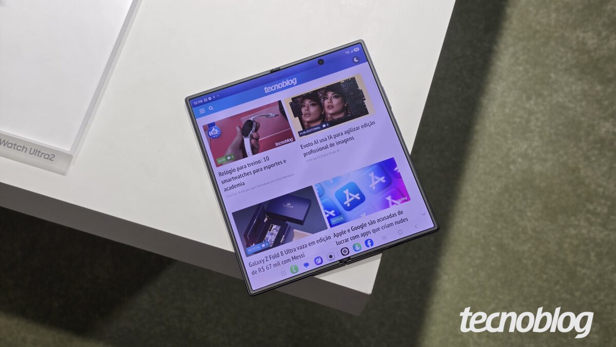 Samsung prepara tablet dobrável com tela gigante de 17 polegadas