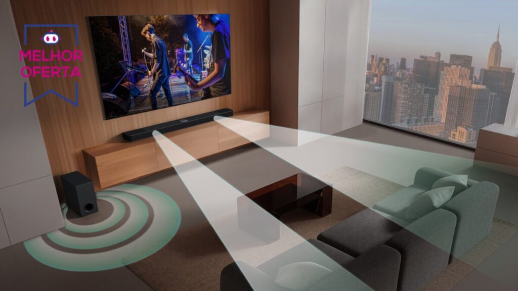 Soundbar LG com 300 W RMS de potência despenca 39% na Amazon