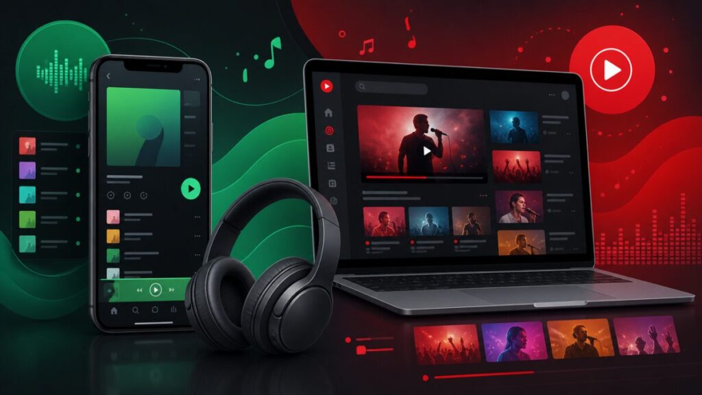 Spotify x YouTube Music: qual serviço faz mais sentido para quem também assiste vídeos - ClickGrátis