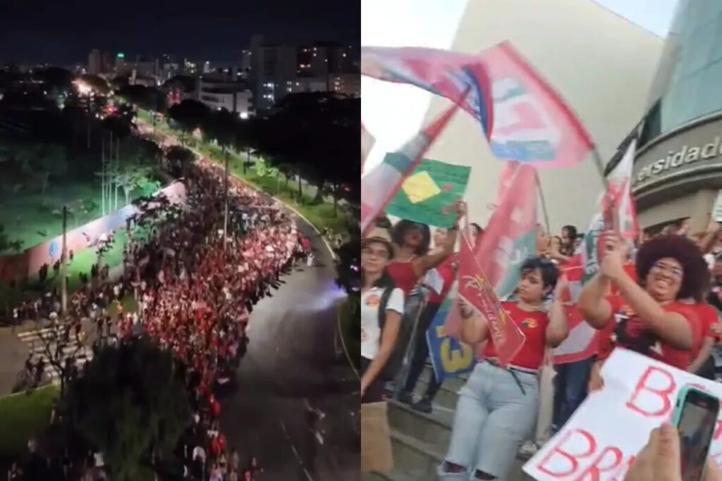 VÍDEO: manifestantes pró-Lula fazem atos pelas principais ruas e avenidas de Uberlândia e Uberaba