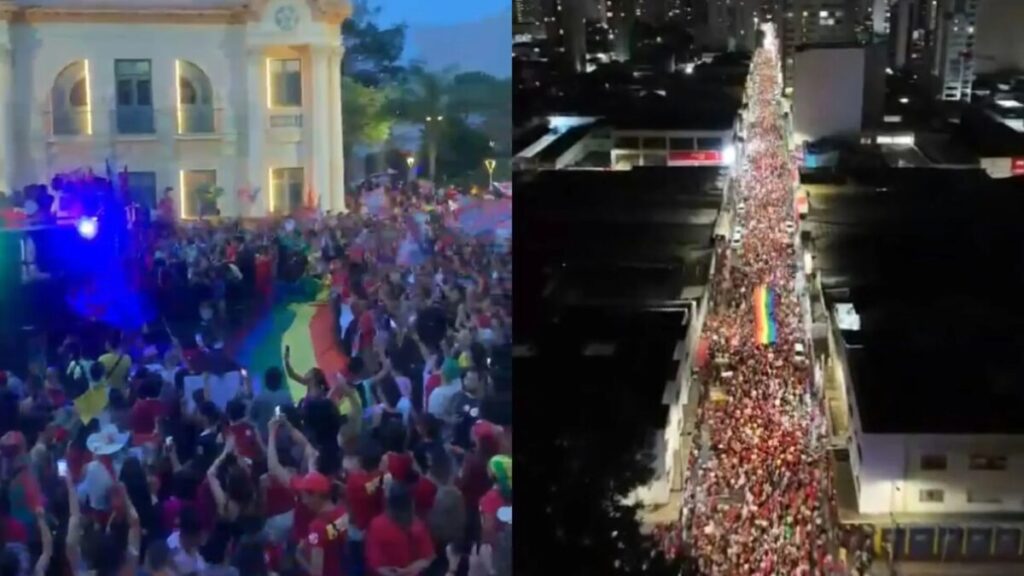 VÍDEO: Manifestantes pró-Lula fazem atos pelo Centro de Uberlândia