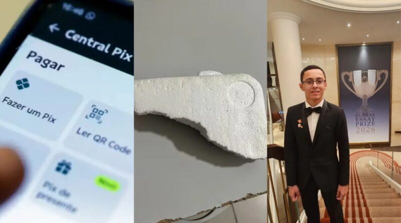 Você viu? Homem não devolve Pix e bloqueia polícia, ladrão usa arma de isopor e estudante reconhecido em Londres